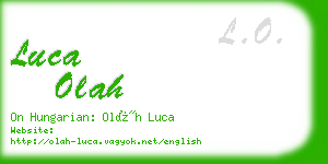 luca olah business card